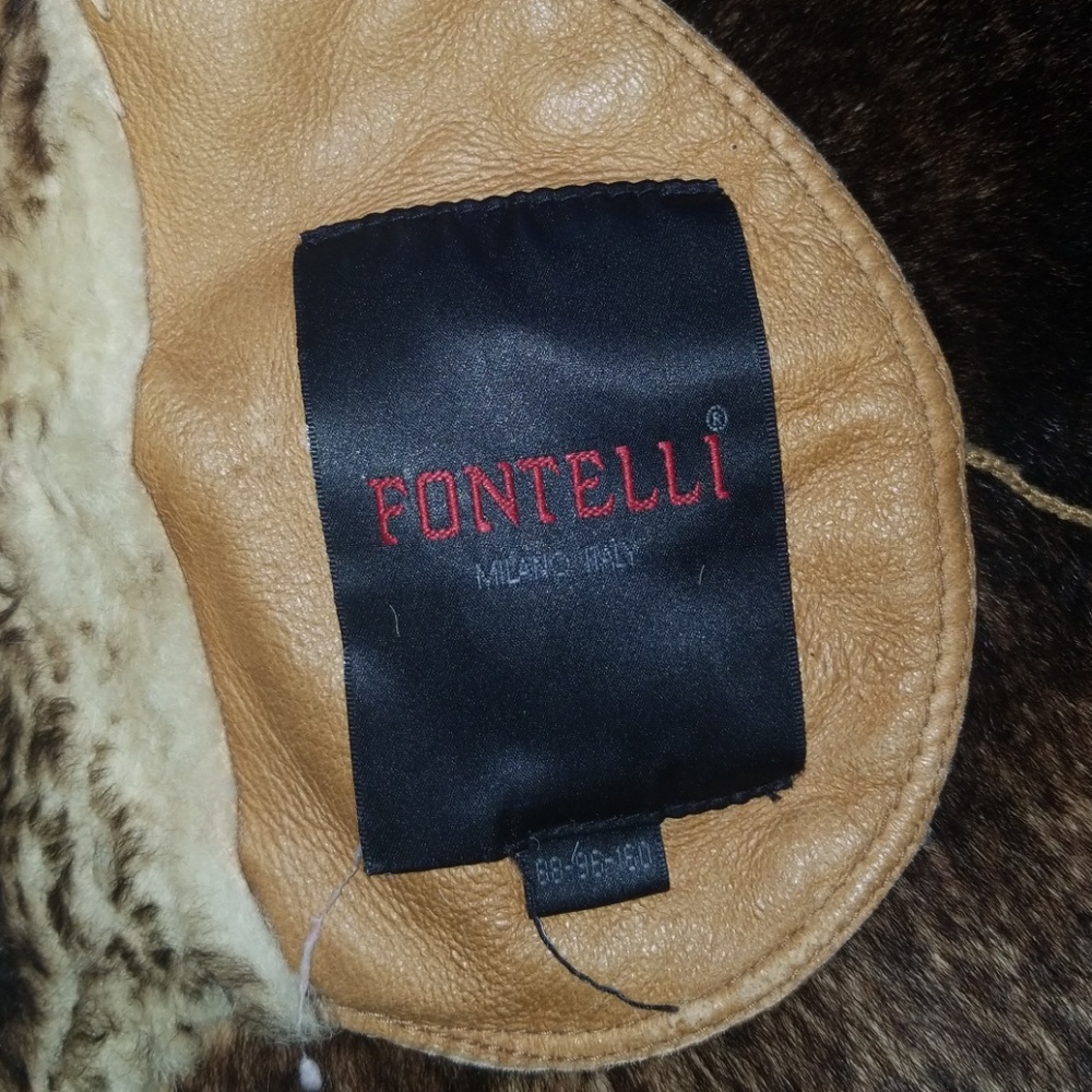 Real fur hooded vest